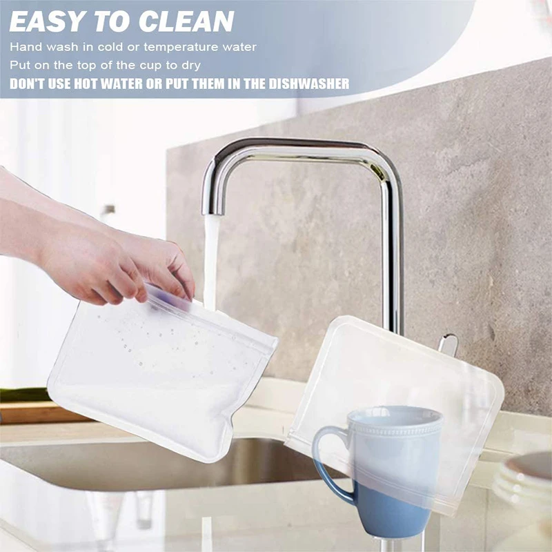 Мешки для хранения продуктов многоразовые мешки без BPA герметичные пакеты