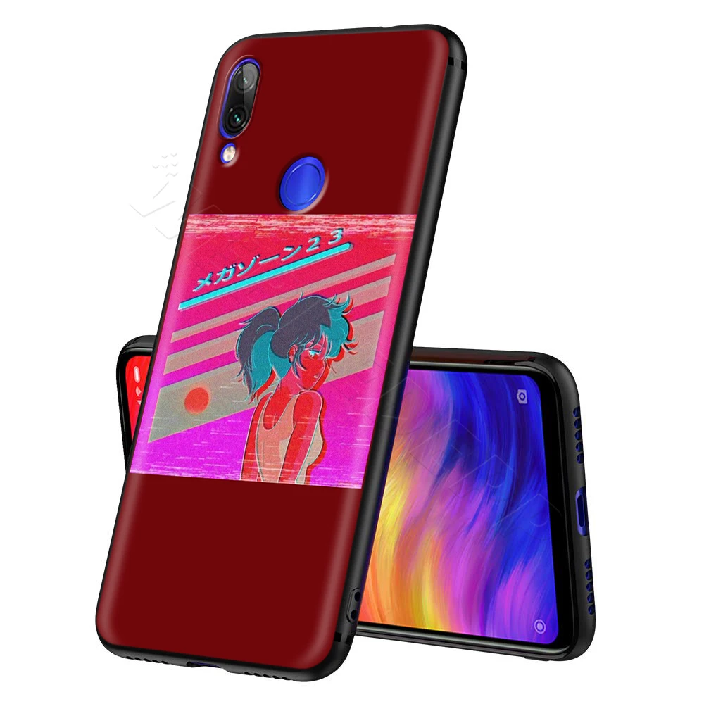 Грустно аниме эстетика vaporwave чехол для Xiaomi Redmi 4A 4X5 5A 6 6A 7 7A S2 Примечание Go K20 Pro Plus премьер-8 T