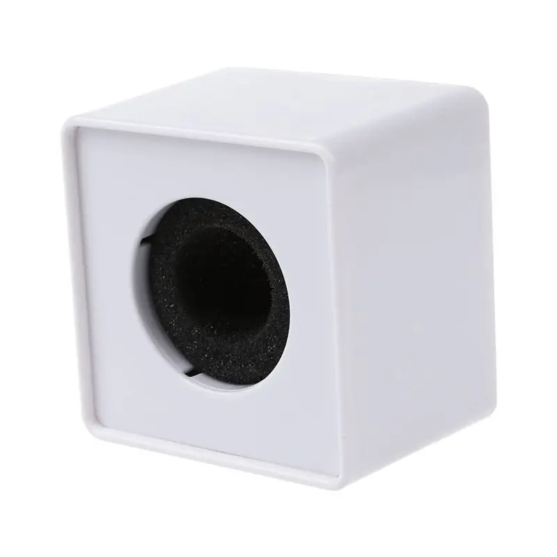 1pc White ABS Mic mini phone Interview Square Logo Flag Station 39mm Hole | Электроника