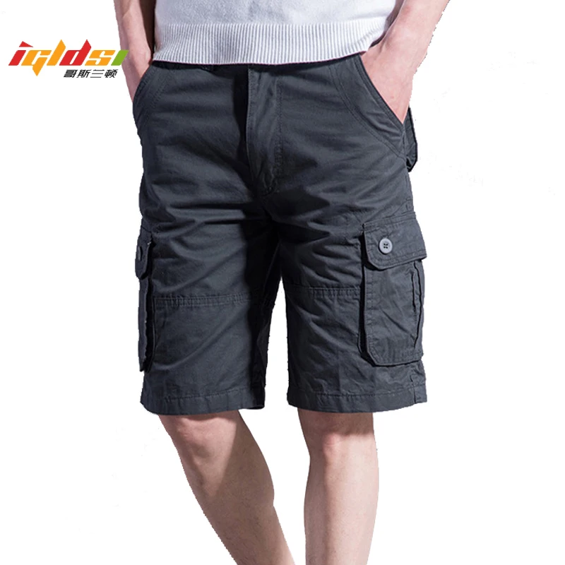 Мужские Мешковатые джоггеры с множеством карманов военные мужские шорты Карго