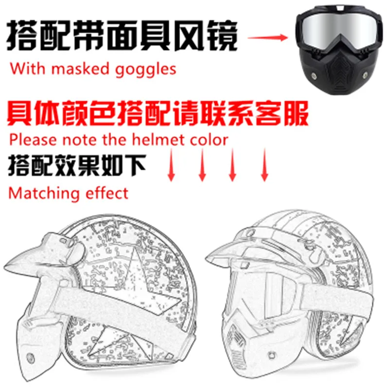 

Capacete ,Moto Helmet VOSS 052 Retro motorcycle racing helmet Personalized motorcycle helmet half helmet casque motocross