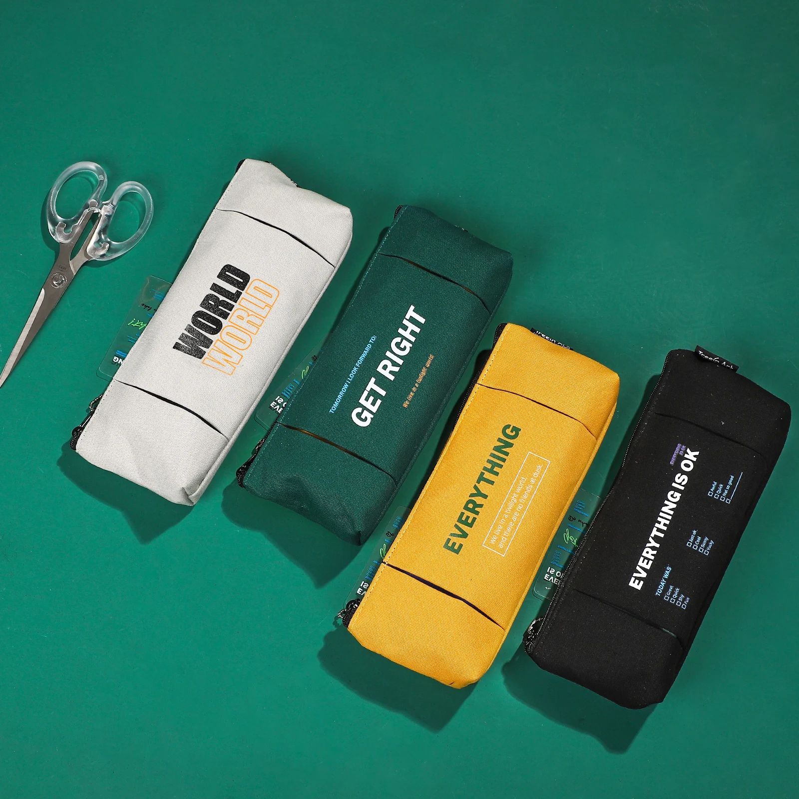 

Холщовый органайзер для канцелярских принадлежностей, большой емкости, 1 шт., 2021, треугольный карандаш