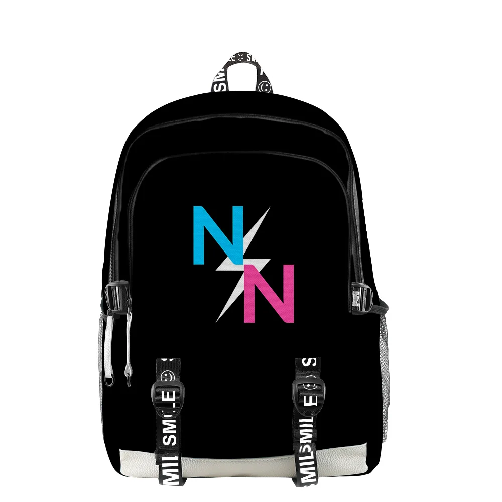 

2021 New norris nuts merch Fashion Oxford Cloth Backpack 3D Multi Zipper Casual Student large-capacity school bag