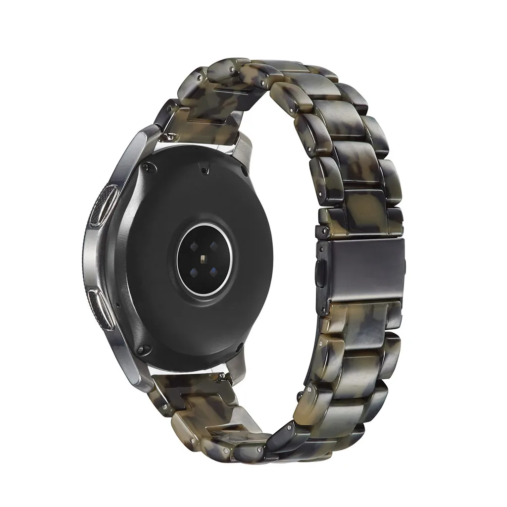 

Luxury Crystal Resin Agate Beads Watch Band Strap For Samsung Galaxy watch 42mm High Quality SmartWatch Support Accessories