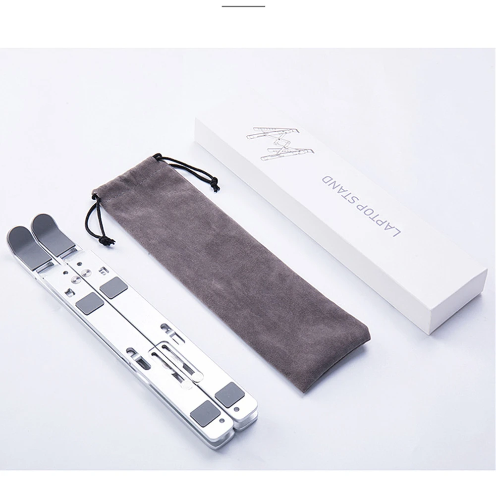 

Laptop Stand Height Adjustable Aluminum Laptop Riser Holder Portable Ergonomic Notebook to 11-17 inch for MacBook Air Pro