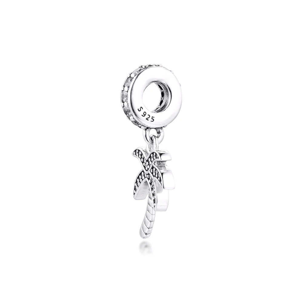 Подвески для браслетов Pandora из серебра 925 пробы со сверкающими бусинами
