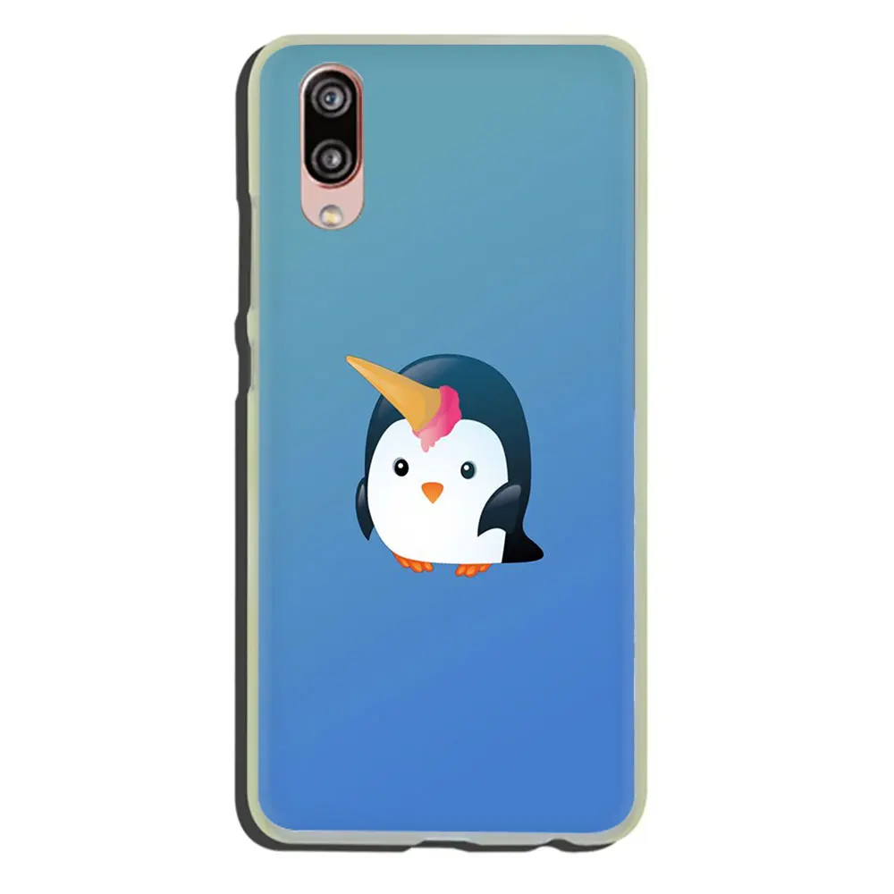 H10 Жесткий чехол для телефона с милым мультяшным пингвином для huawei P30 P20 P8 P9 P10 Lite Mini Pro P smart Plus - Цвет: H10
