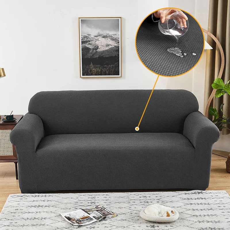 Funda de sof&aacute; impermeable, cubierta de grano de arroz, todo incluido, granos de ma&iacute;z grueso, toalla de sof&aacute;, coj&iacute;n de sof&aacute; impermeable-2