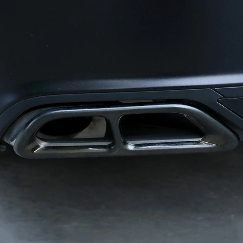 Черный титановый задний цилиндр выхлопной трубы Накладка подходит для Accord 2018