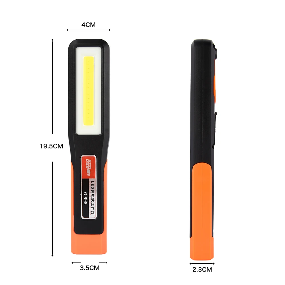 Светодиодный COB перезаряжаемый рабочий светильник уличная водонепроницаемая