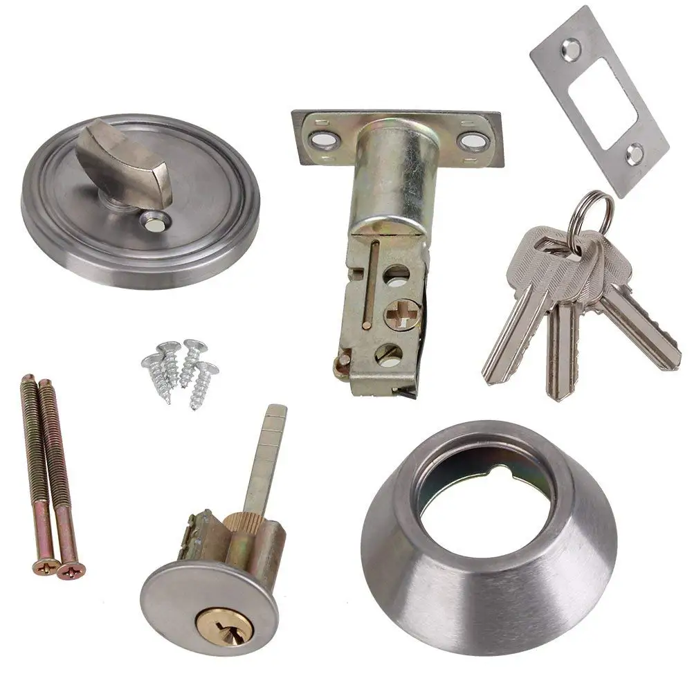 Дверь для дома одноцилиндровый заглушка хромированный металлический дверной