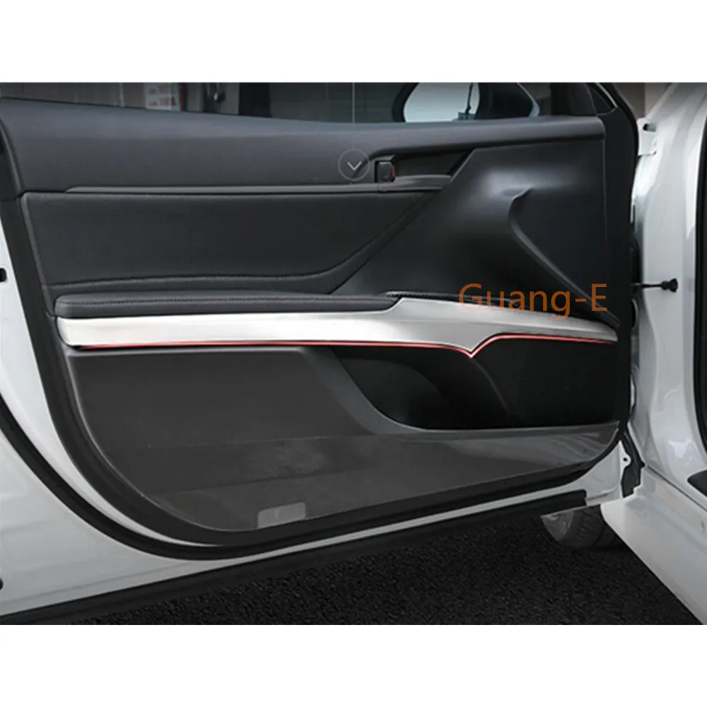 

For Toyota New Camry XV70 2017 2018 2019 2020 2021 Car Styling Cover Detector Stainless Steel Inner Door Bowl Trim Strip 4pcs