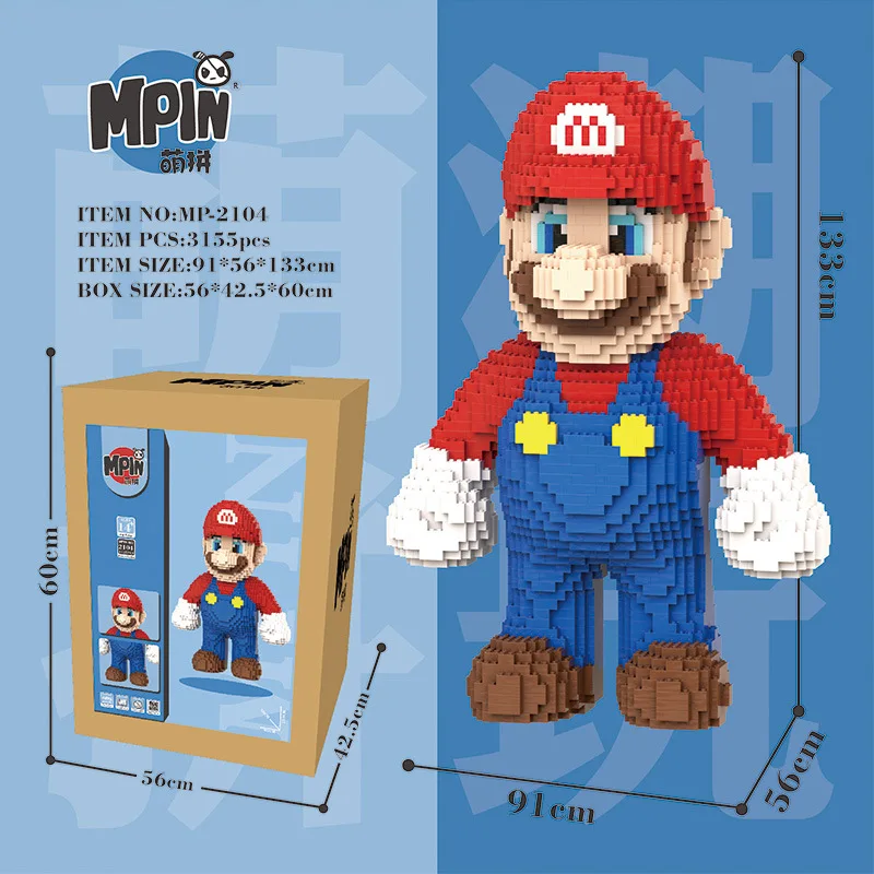 1 3 метр негабаритных Mario Bros Diamond строительный блок большая модель кирпичи Рисунок