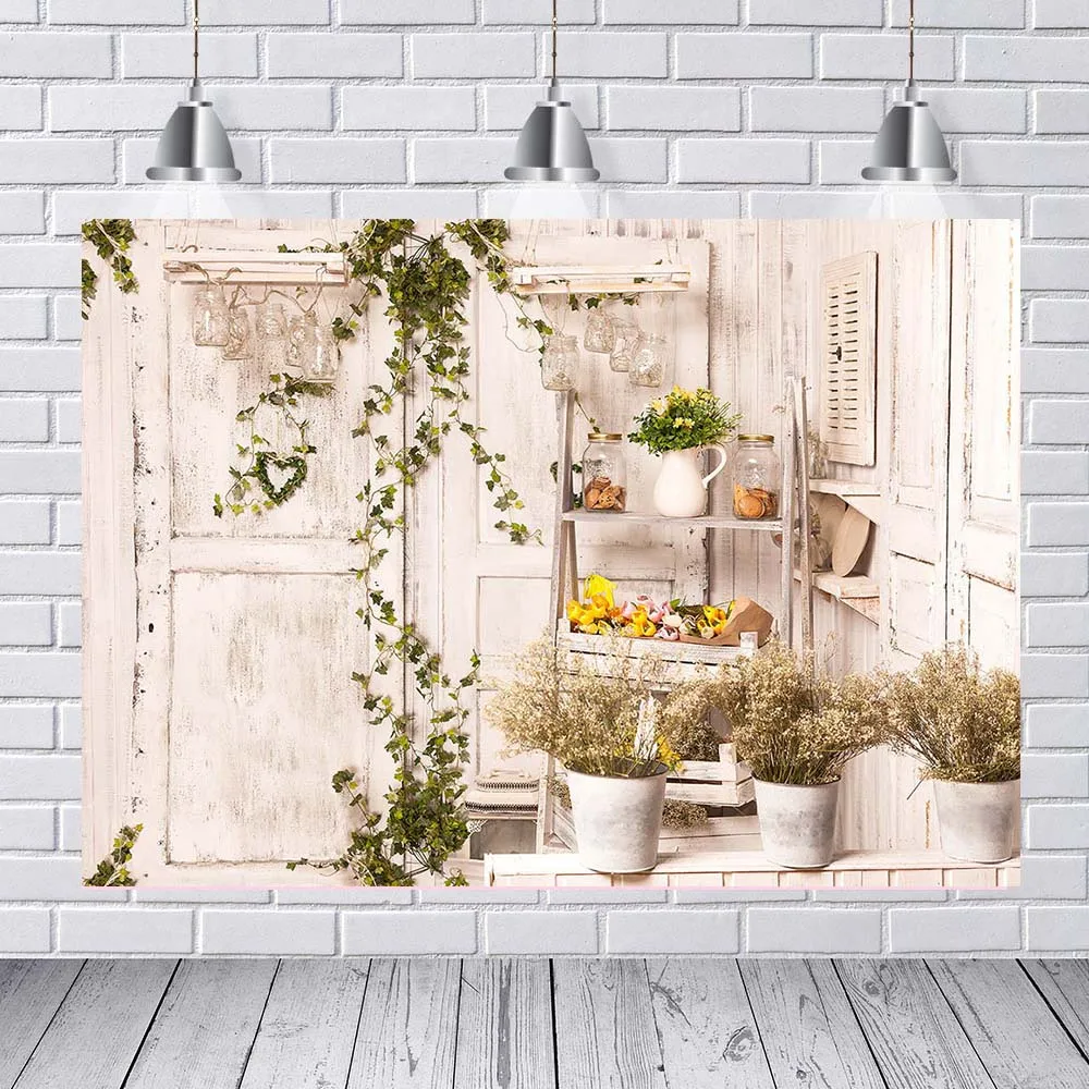 Декорационные задники для новорожденных горшок цветов на окно фон фотосъемки с