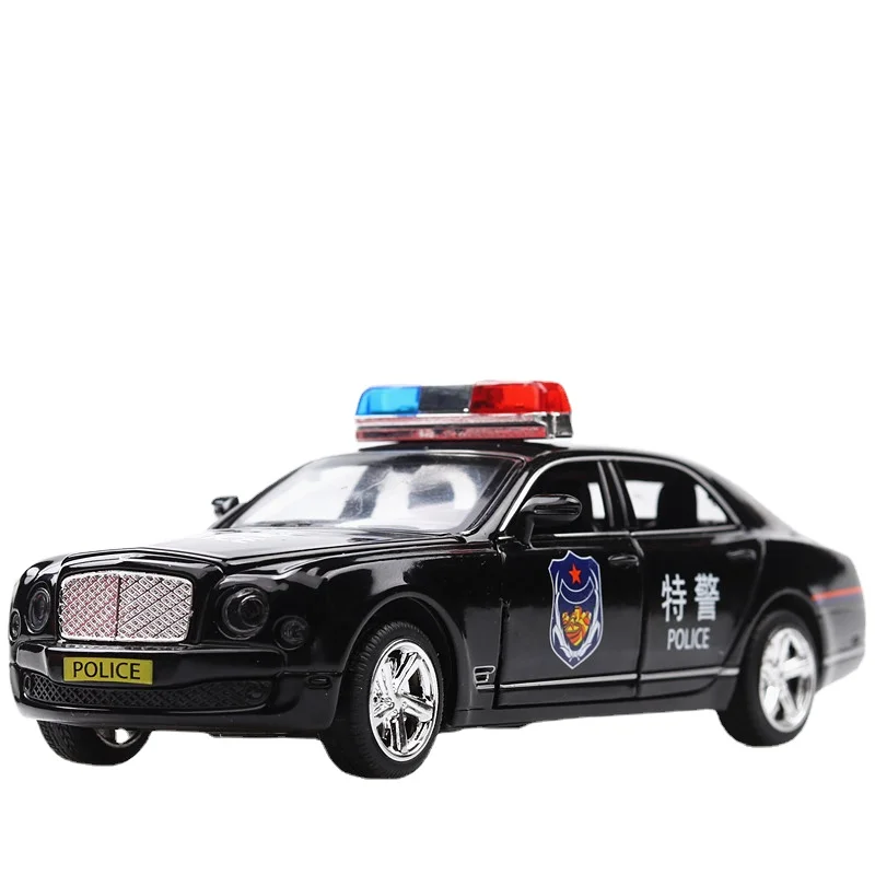 

1:32 Bentley Mulsanne Alloy Car Model Car Police Car 110 Simulation Model Exquisite Collection Of Children's Toys A116