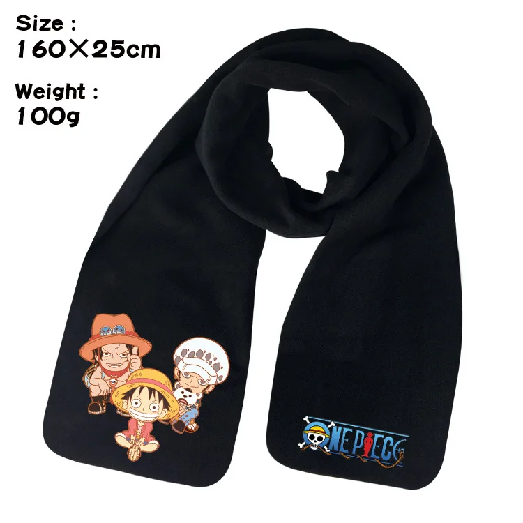 

Anime One Piece Winter Warm Scarves Luffy Law Scarf Soft Men Warm Long Scarf Wrap Shawl Cosplay Costume Christmas Gift