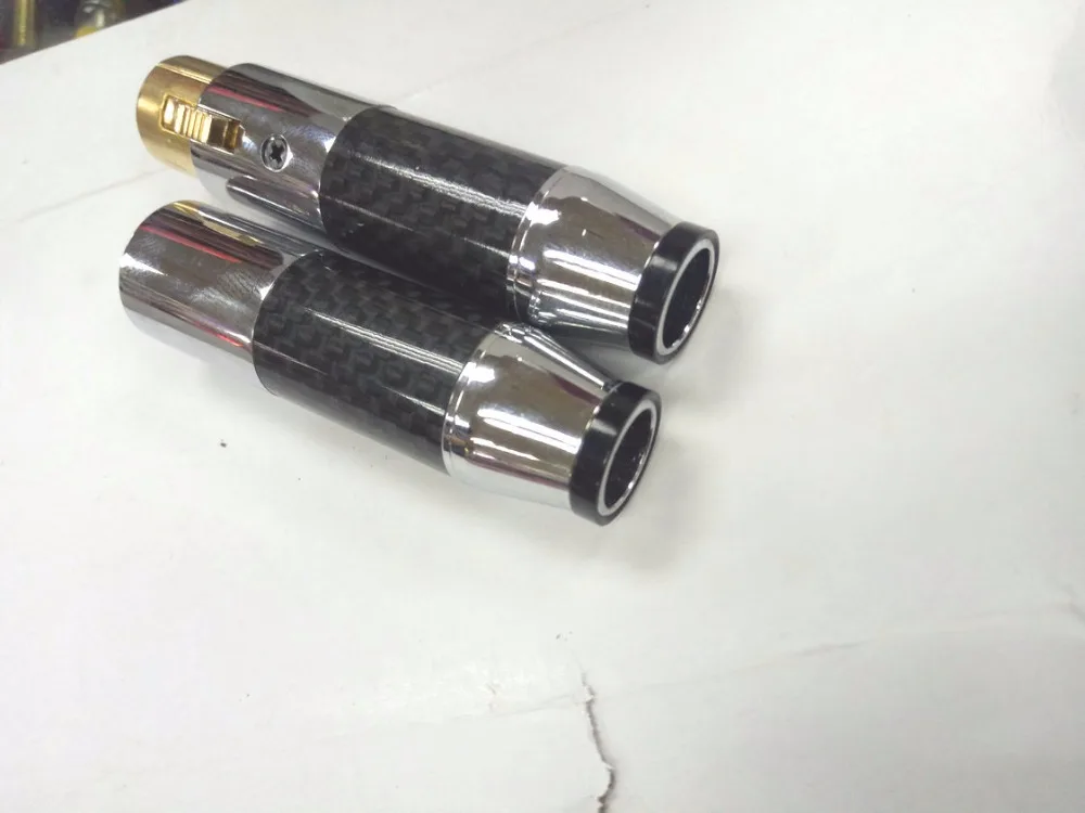 1 компл. Vanguard Carbon Fibe 3-контактный XLR аудио-кабель разъем MIC + гнездовой продажа |