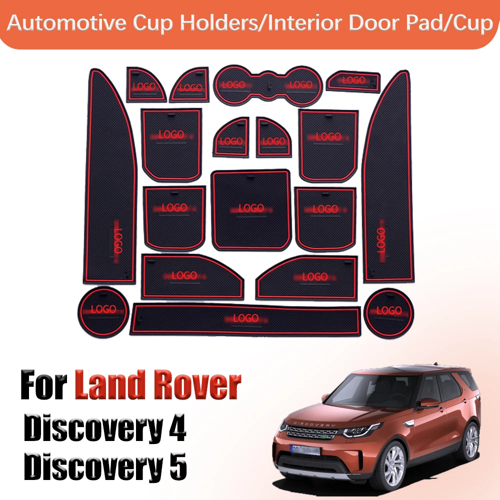 

Коврик для дверей, Противоскользящий коврик для подстаканников для Land Rover Discovery 4 и 5 2010-2019, аксессуары, подстаканники