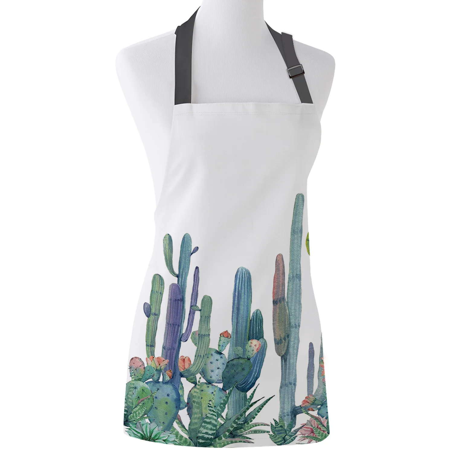 Акварельные кактус свежие скандинавские кухонные женские фартуки Детская