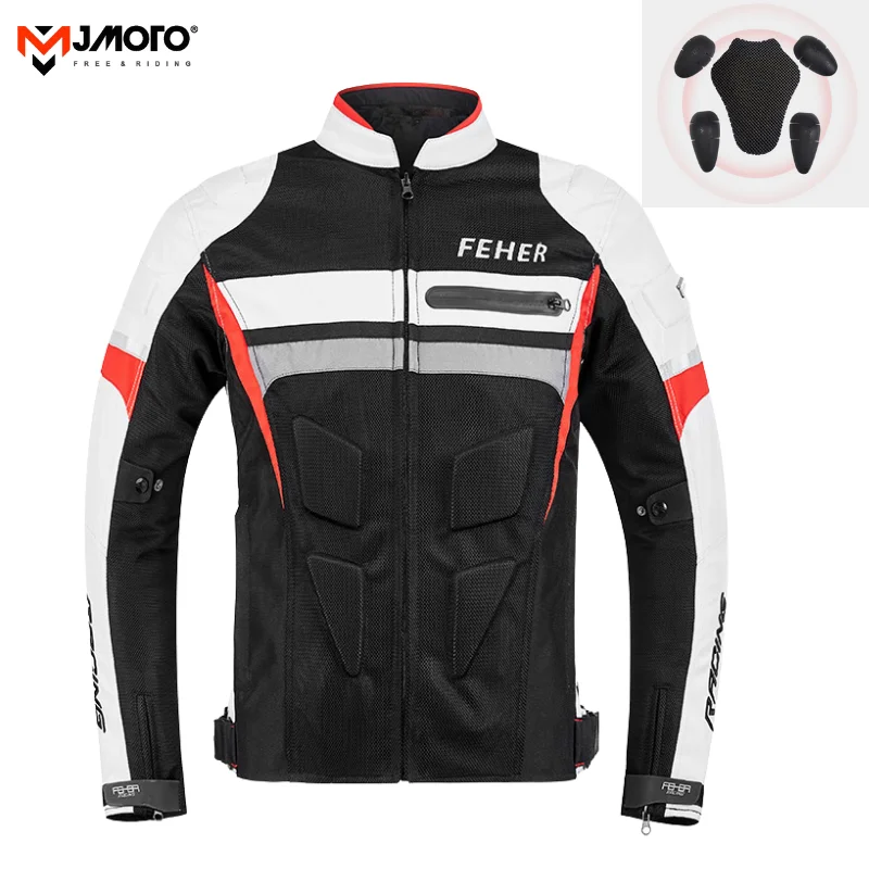 

Summer Motorcycle Jacket Mesh Motocross Jacket Men Women Motorcyclist Riding Jackets Protective Body Armor Clothes Waterproof
