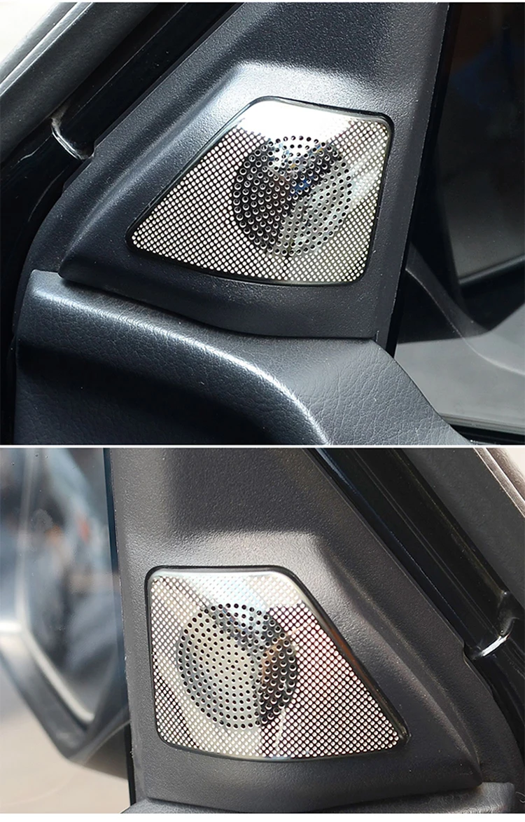Для Mitsubishi Pajero V87 V97 V93- внутренняя передняя дверь a-столб динамик громкий динамик рог крышка наклейка отделка