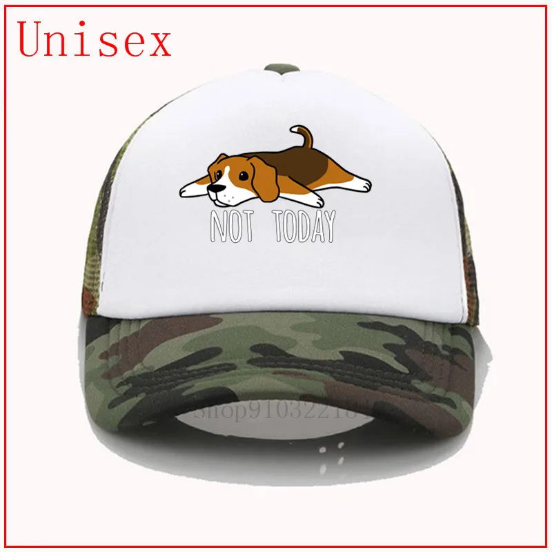 Смешные не сегодня Beagle собака черные шляпы для мужчин женщин бейсбольная шляпа