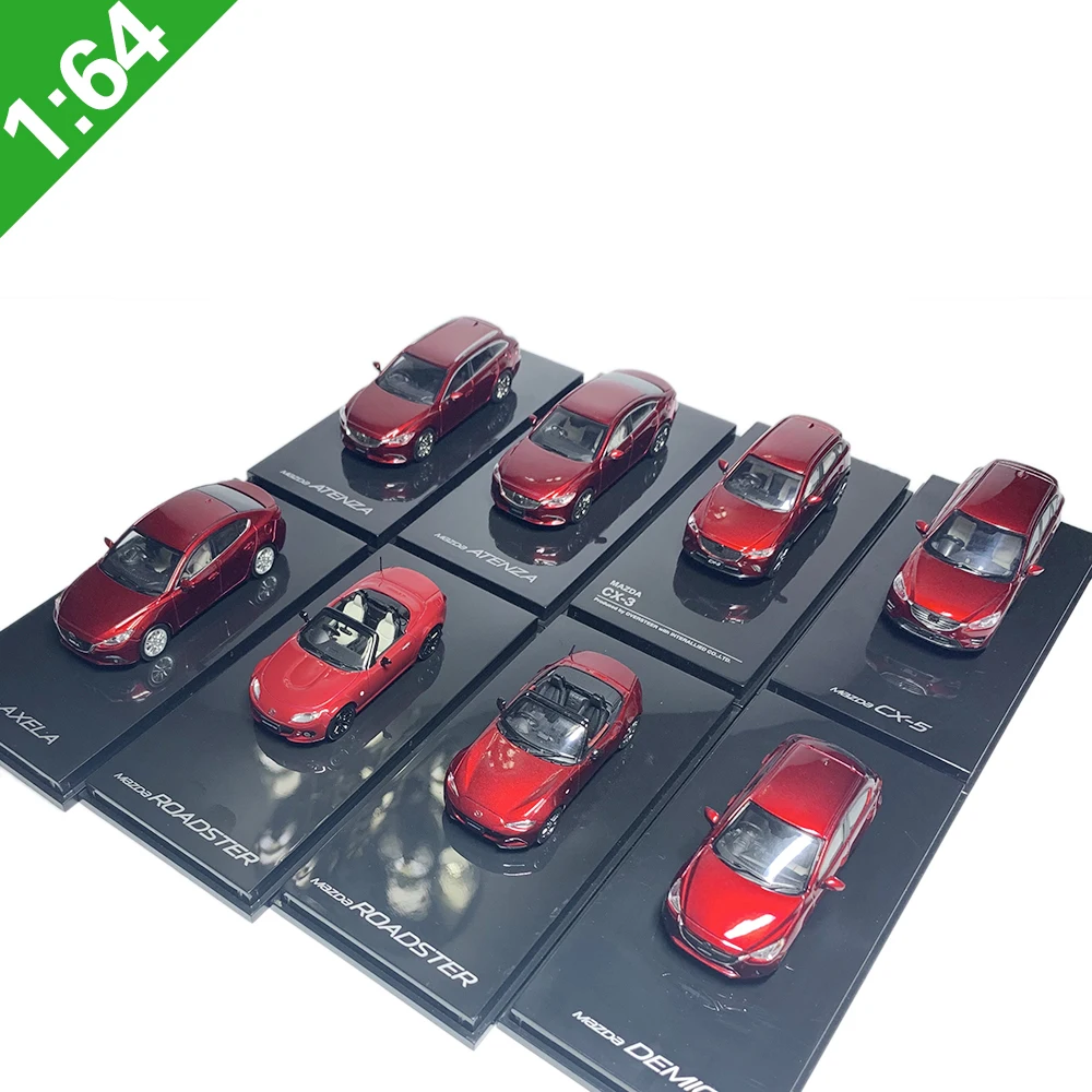 Модель автомобиля AXELA из металлического сплава 1:64 Mazda MX-5 CX-3 CX-5 автомобили для