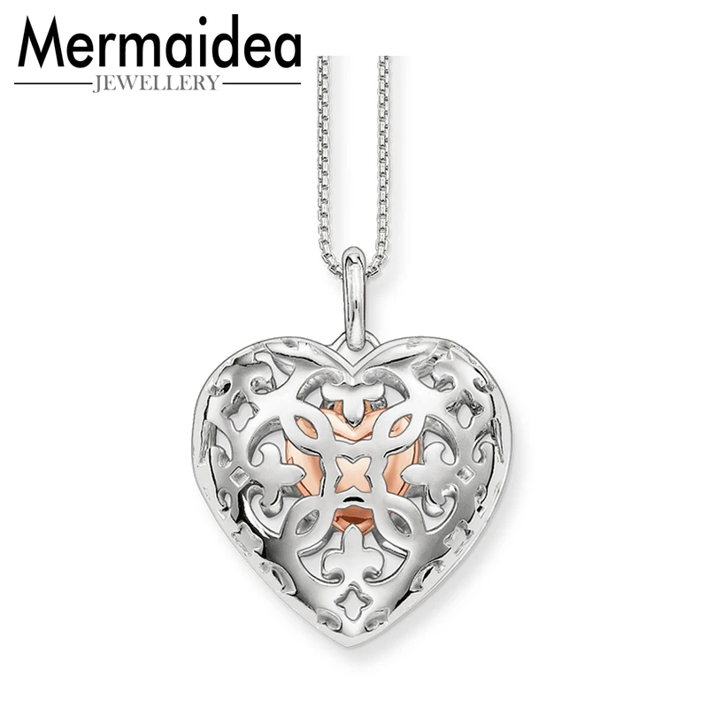 Ожерелье медальон в форме сердца новинка 2020 цепочка из звеньев модные ювелирные