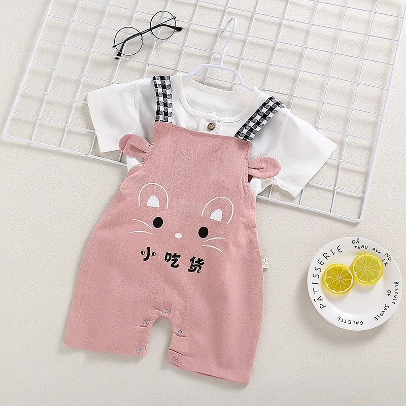 2019 детский комбинезон милая хлопковая одежда для новорожденных мальчиков и