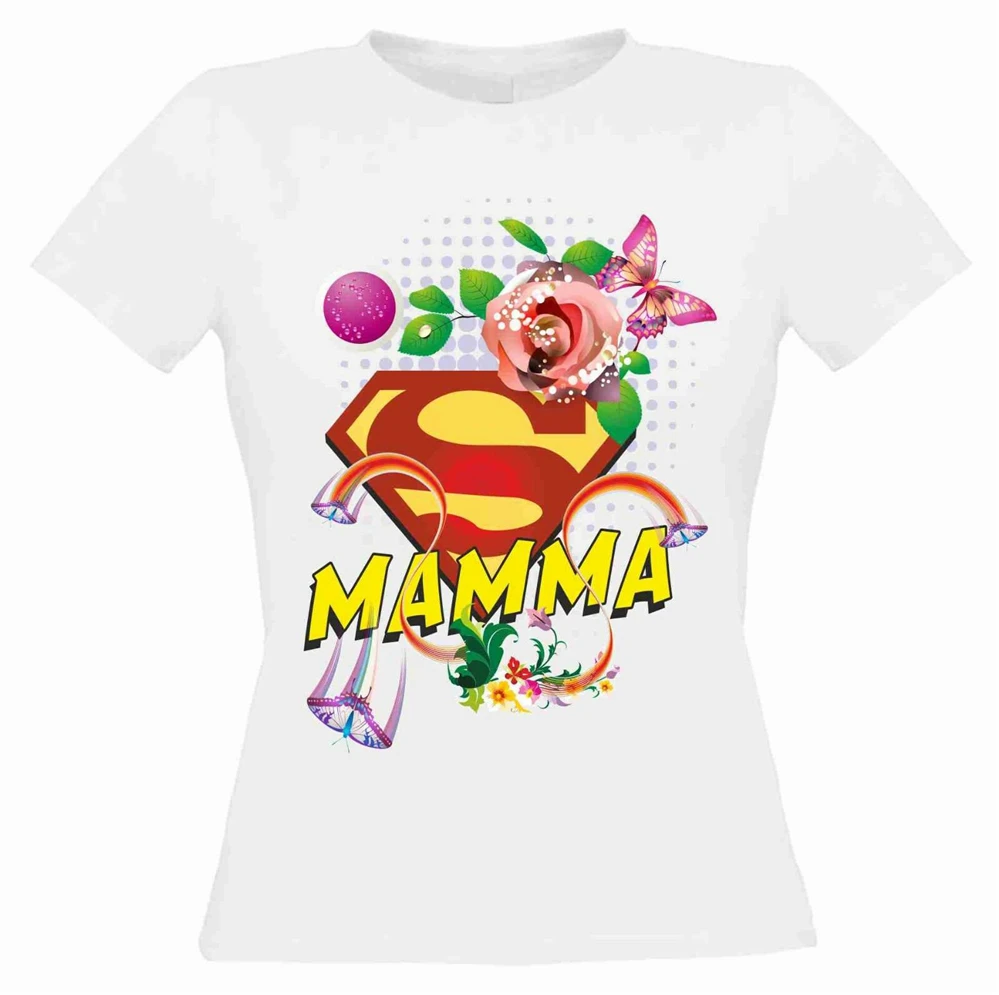 Regala Una Maglietta Per La Festa делла Мамма кон стэмпа супер мааа смешная футболка|Мужские