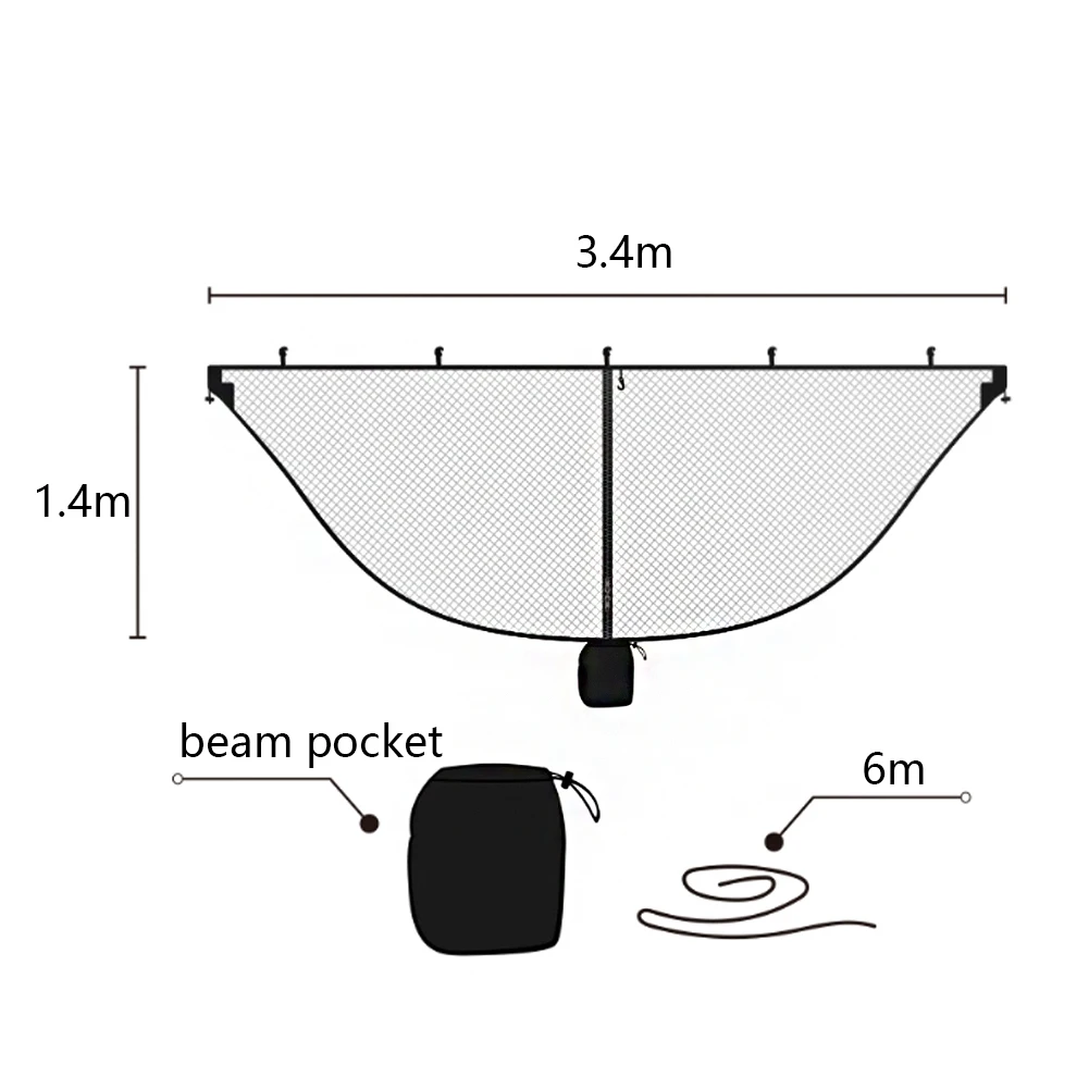 

Separation Type Hammock Mosquito Net Fund Outdoor Easy Setup Travel Portable Coupe Separating Defence Mosquito Net