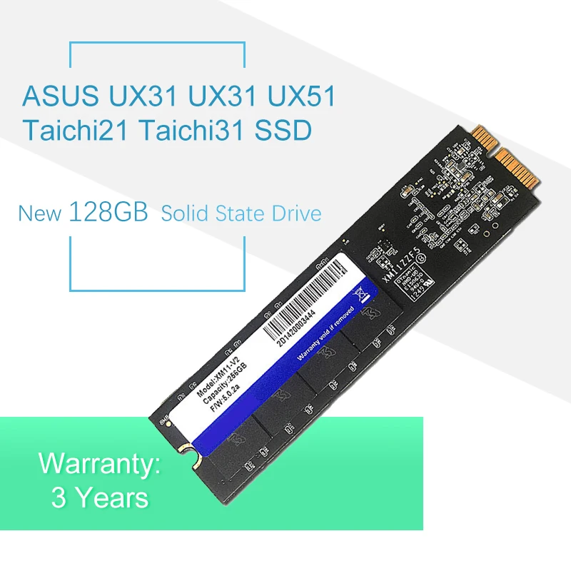 Новый твердотельный накопитель 128 ГБ для ноутбука ASUS тахи21 TAICHI 21 31 UX21 UX31 UX51 SSD Hdd XM11