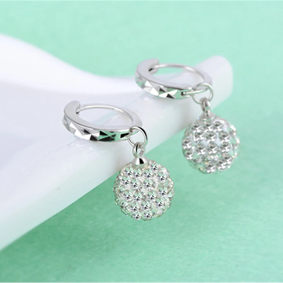 Женские серьги с кристаллами модные ювелирные изделия Стразы подарок для женщин