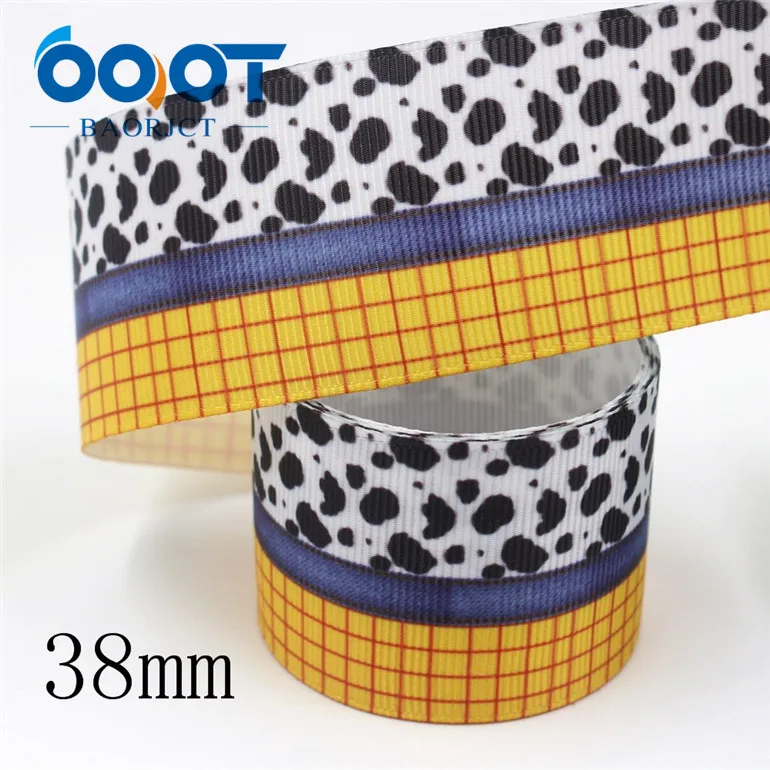 I-19809-1883 OOOT BAORJCT I-19809-1873, 38 мм 10 ярдов мультфильм термотрансферные печатные корсажные ленты, ленты ремесла, лук крышка DIY аксессуары - Цвет: I-19809-1883
