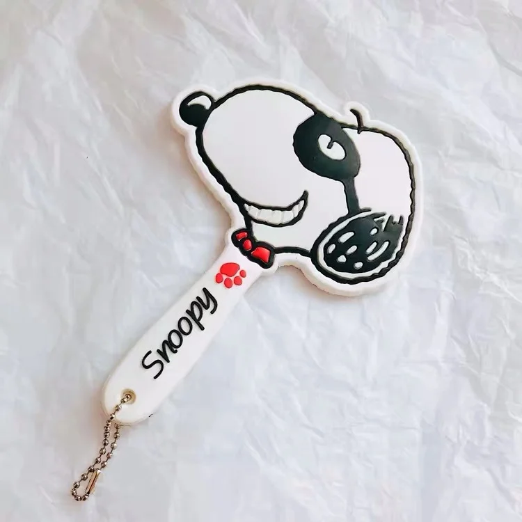 Peanuts Rogue Dog милый мультфильм Kawaii ручное зеркало для макияжа Косметическое ручное зеркало 150*111 мм - Цвет: white