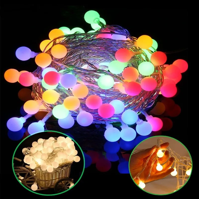 

Рождественская гирлянда с шариками вишни, 1,5 м, 3 м