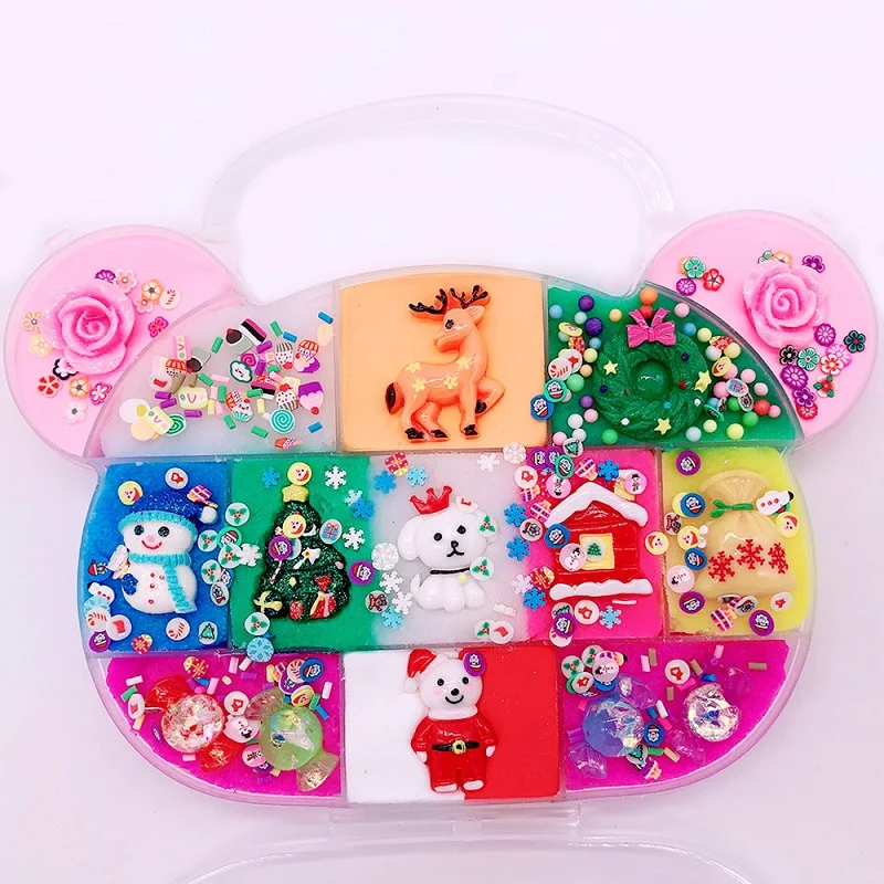 DIY Радужный слайм мягкая детская игрушка смешивающая антистресс красочная милая