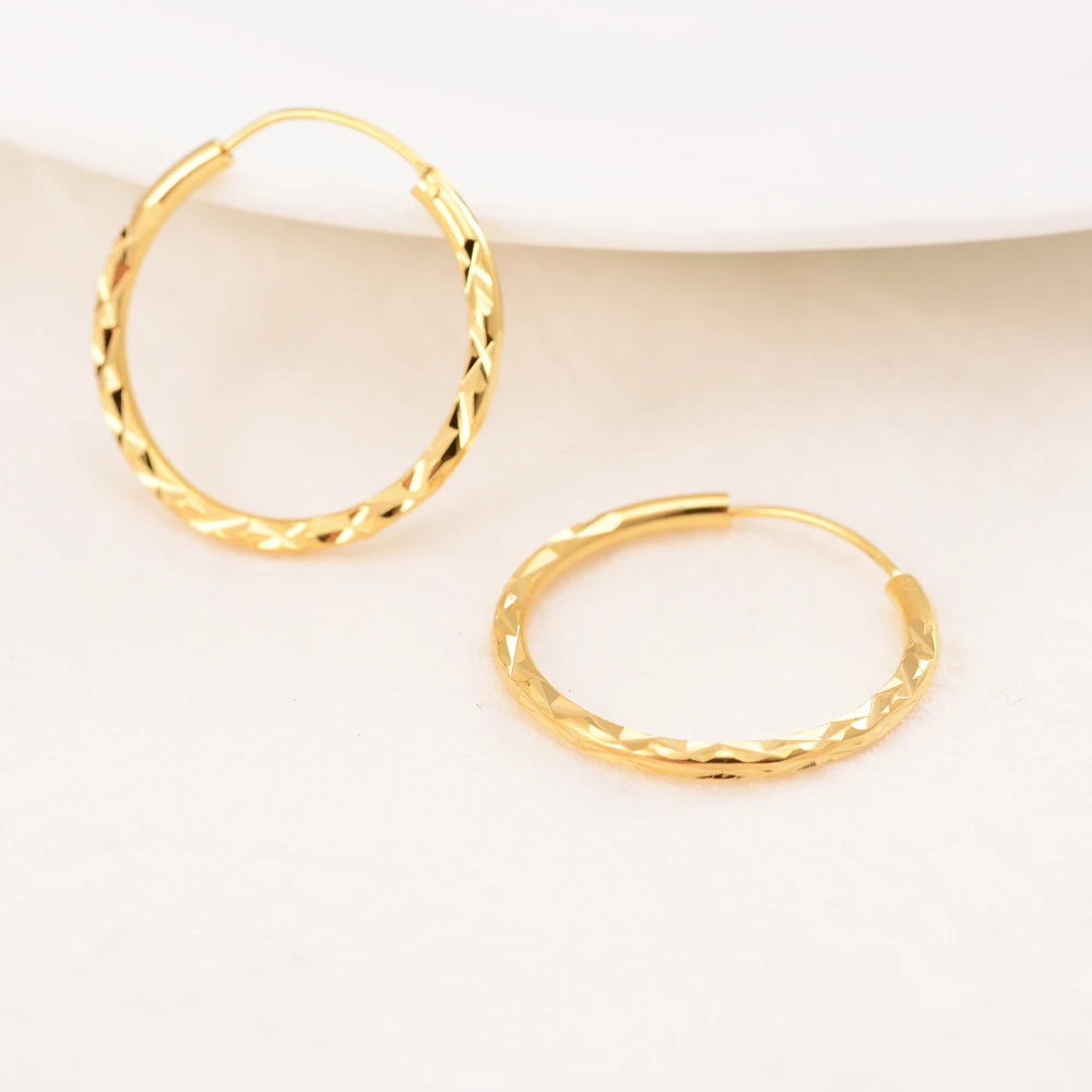 

Gold Color copper Hoop Earrings for Women Small Simple Round Circle Huggies Ear Rings Steampunk Accessories