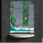 Фотография с изображением золотых ворот и парка, Художественная печать  Земля из космоса, современный плакат для изобразительного искусства, домашний декор, художественное украшение на стену офиса, Писта