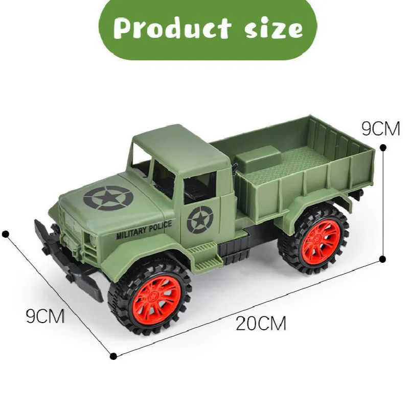 

New High Simulation Pull Back Pickup Truck Plastic Car Toy Large Size Two-way Driving Inertia Vehicles Car Model Toys Boy Gifts
