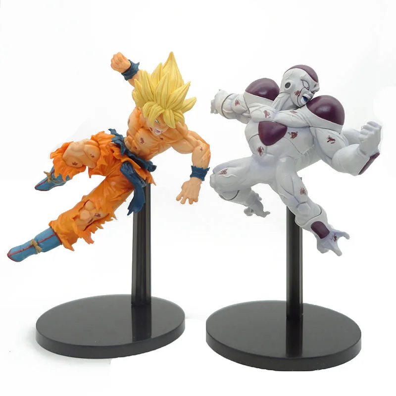 Dragon Ball Z GK фигурку Аниме Драконий жемчуг Супер Saiya Защита от солнца Гоку 23 см ПВХ