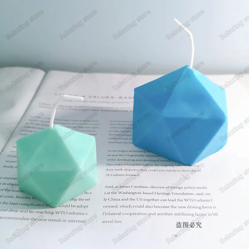 Геометрические многоугольные формы для ароматерапии формочки свечей 3D