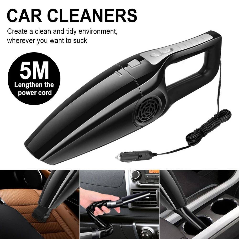 Портативный автомобильный пылесос мощный ручной мини-пылесос для сухой и