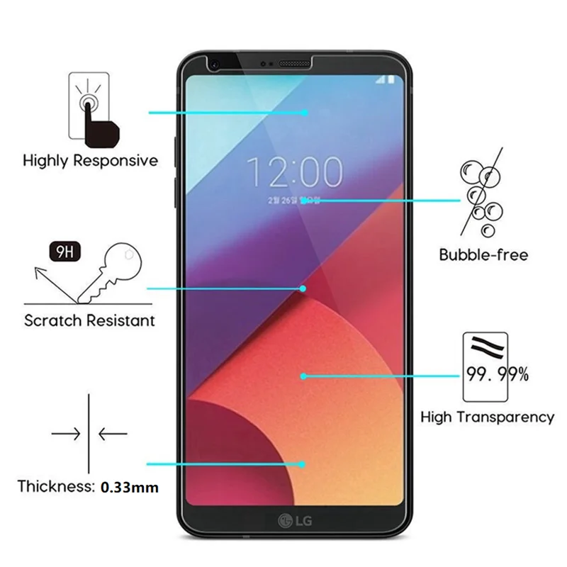 Защитное стекло 9H для LG X2 X4 Plus 2018 2019 Stylo 5 6 7 Q6 Q7 Q8 2017 Q9 Q31 Q51 Q52 Q60 Q61 Q70 Q92 HD | Мобильные