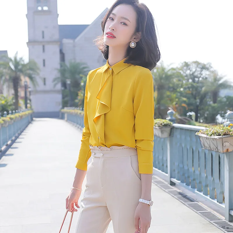 Новый тканевый высококачественный гладкий и мягкий рубашка Lenshin с оборками для