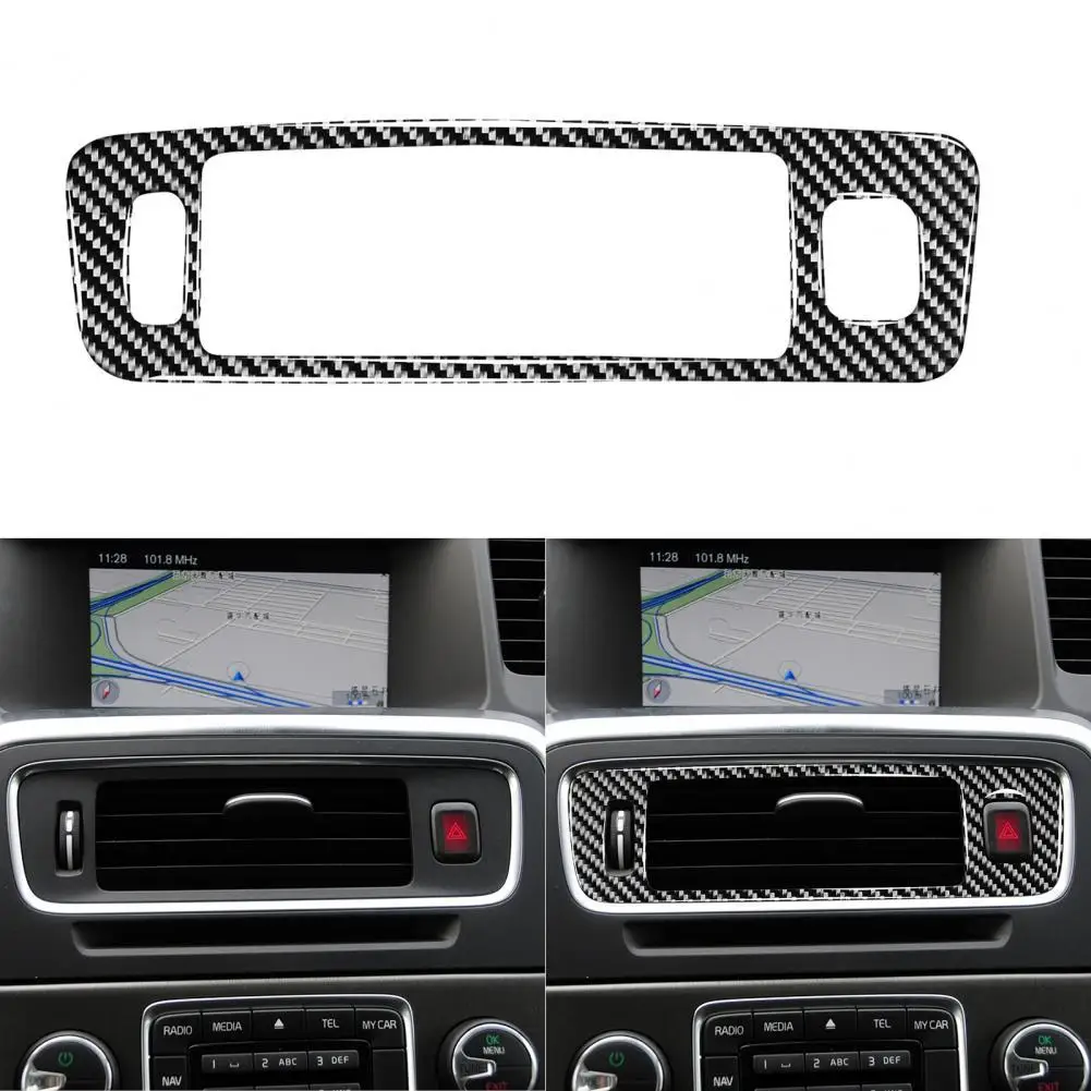 

70% Dropshipping!! Lower Air Outlet Sticker Strong Adhesion Decoration Car Center Console Air Vent Trim for Volvo S60 V60 2010-