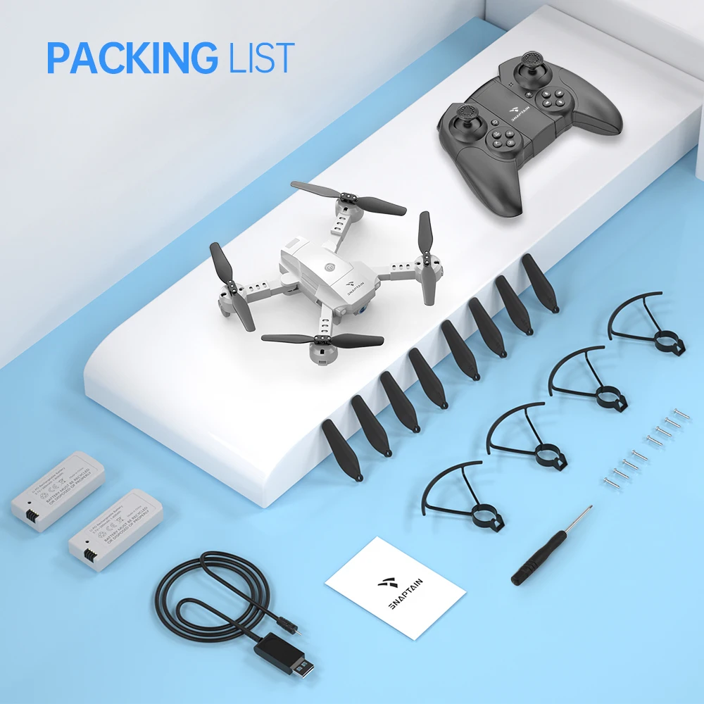 

Quadcopter SNAPTAIN AA10MQ Mini drone Foldable Drone 1080P HD Camera FPV WiFi RC Voice Control Gesture Control 3D Flips RC dron