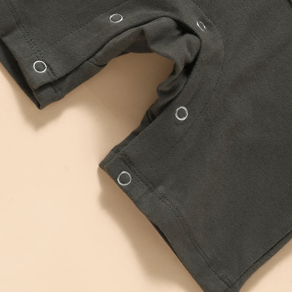 

Muababy 0-18M Baby Spring Clothing Set Rompers and Overall Fashion Casual Infant Cotton Tee Bodysuit Toddler Outfit with Pockets