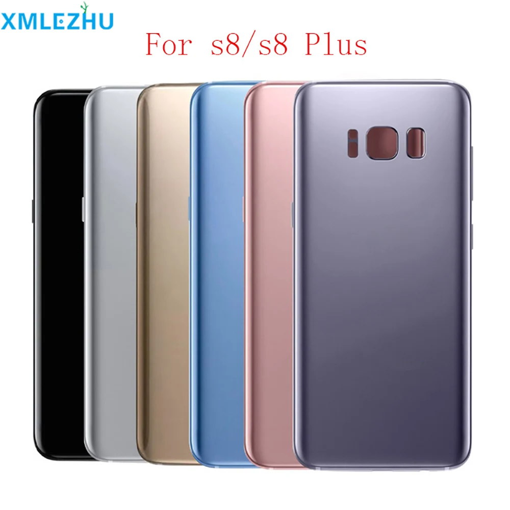 10 шт. Задняя крышка батареи для samsung Galaxy S8 S8 Plus G950F G955F Корпус Замена запчастей с наклейкой