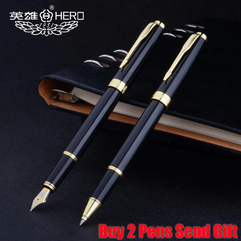 Лидер продаж классический дизайн оригинальная металлическая шариковая ручка Hero